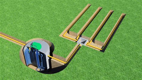 how far from septic tank is distribution box|septic tank lateral lines diagram.